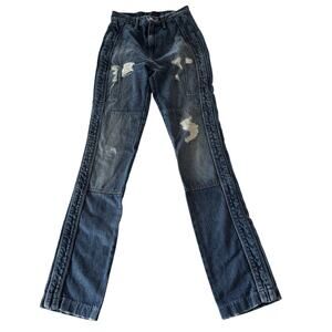 RtA | Medium Blue Malka Double Knee Bareback Slim cut Jeans | Size 26